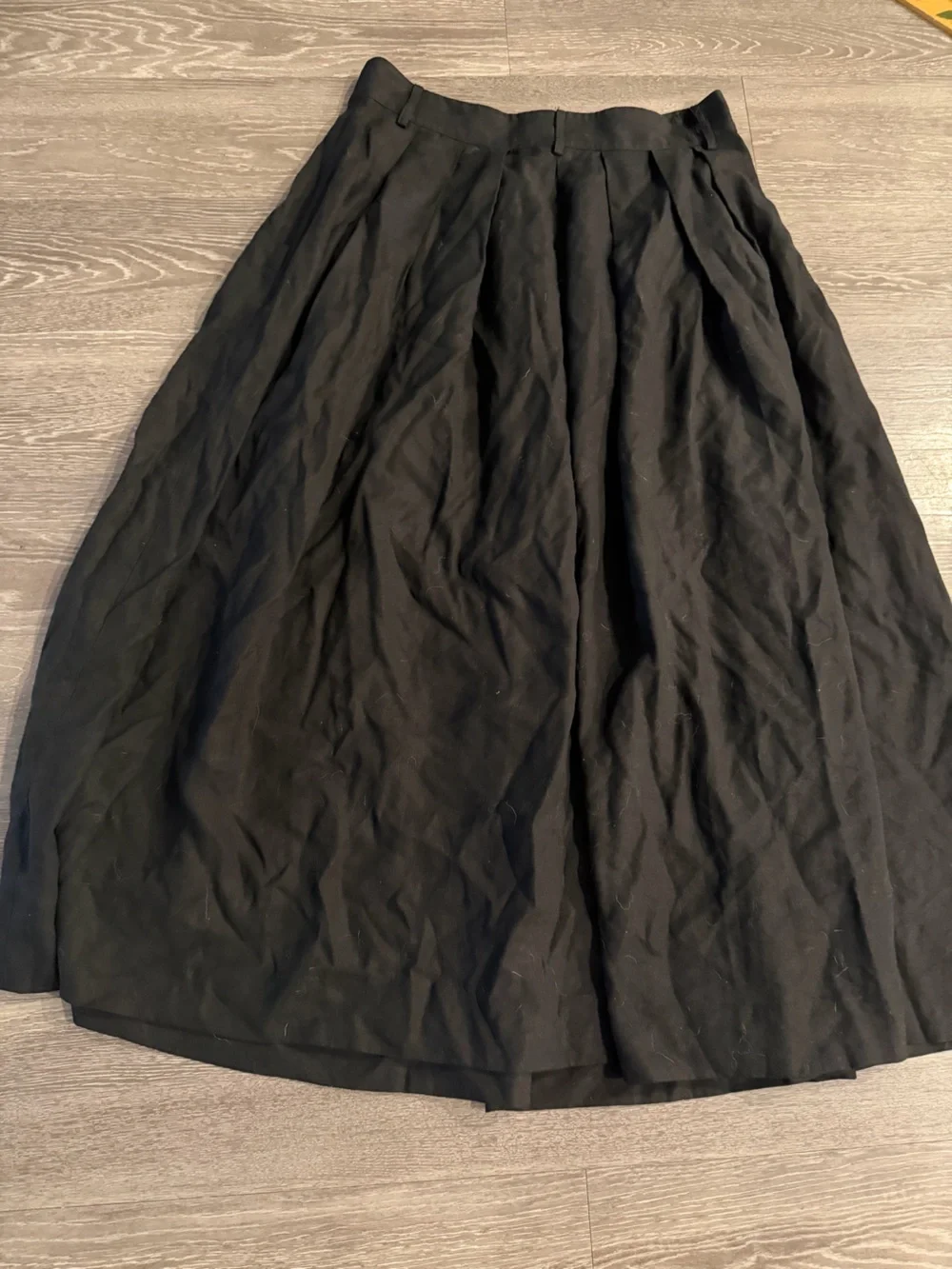 Mara Hoffman black tulay midi pleated skirt - Picture 5 of 5